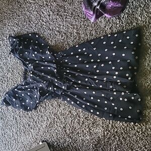 Flowly Sheer Polka Dot Dress